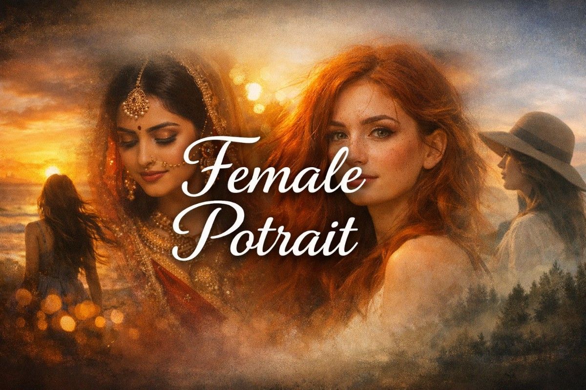 FEMALE POTRAIT PROMPT 